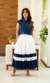 Saia Branca com Barra Azul - comprar online