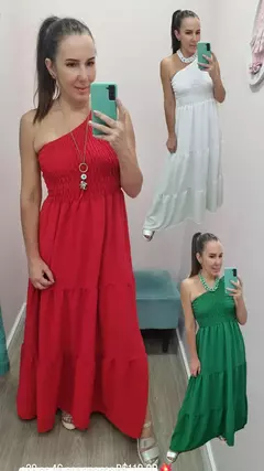 Vestido Nula Manga Lastex Vermelho - comprar online