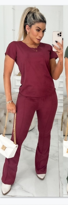 Conjunto Flare Suede na internet