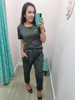 Conjunto Jogger Suede - Varal da Cris Moda Feminina 