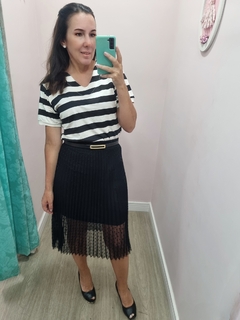 Saia Plissada em tule - comprar online