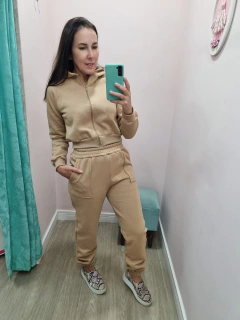 Conjunto moletom - cropped ziper