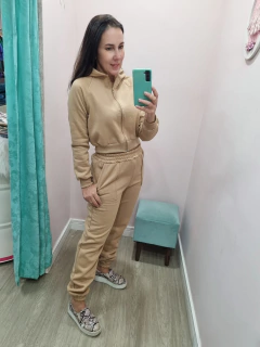 Conjunto moletom - cropped ziper na internet