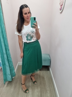 Saia Plissada em Tule - comprar online