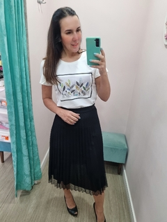 Saia Plissada em Tule - comprar online