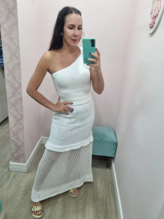 Saia em Tricot - Varal da Cris Moda Feminina 