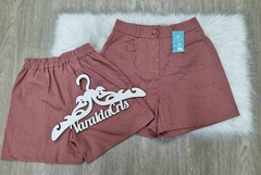 Shorts em Linho com elástico na internet