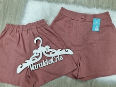 Shorts em Linho com elástico - comprar online