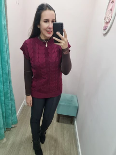 Colete Tricot manga japonesa - Varal da Cris Moda Feminina 