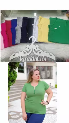 Camiseta Baby Look Botões - G1(44) - comprar online