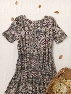 Vestido estampado camponesa - M - comprar online