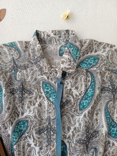 Camisa vintage arabescos Paisley - G - comprar online