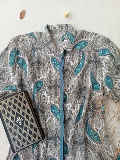 Camisa vintage arabescos Paisley - G - loja online
