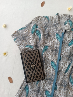 Camisa vintage arabescos Paisley - G - comprar online