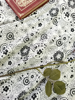 Saia midi godê branca floral Catwalk - G - comprar online