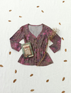 Blusa cardidã de botões rosa floral romântica Hering - M