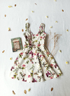 Vestido evasê off white floral Morena Rosa - P