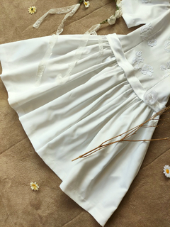 Vestido branco vintage boneca - P/M na internet