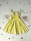 Vestido amarelinho evasê princesa - P
