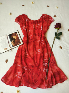 Imagem do Vestido midi vermelho boneca - M