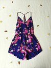 Macaquinho azul e rosa floral Forever21 - P/PP