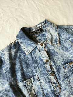 Vestido chemise azul jeans - M/G - loja online