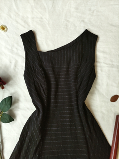 Vestido preto assimétrico Rubinella - P - comprar online