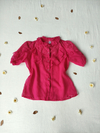 Camisa pink de babados rococó - M