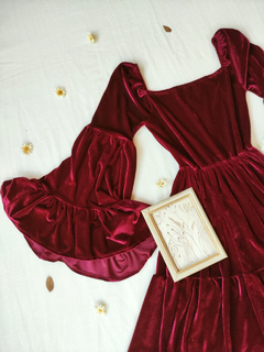 Vestido longo de veludo Cordeive Margaret - comprar online