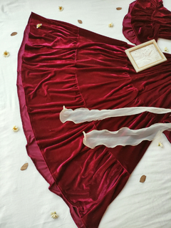 Vestido longo de veludo Cordeive Margaret na internet