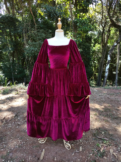 Vestido longo de veludo Cordeive Margaret - Themargare
