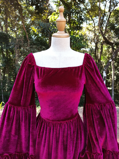 Vestido longo de veludo Cordeive Margaret - loja online