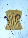 Blusa tricot amarelinha bordada a mão - GG