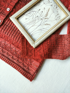 Cardigã tricot cor telha de botões - M - comprar online