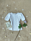 Blusa boneca de lese de algodão - P/PP