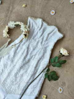 Imagem do Vestido noiva e voil bordado branco sereia - M