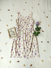 Vestido midi de algodão floral tubinho - M