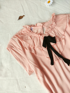 Blusa rose de babados boneca - P - Themargare