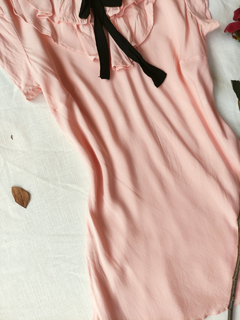 Blusa rose de babados boneca - P - loja online