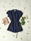 Blusa de algodão marinho boneca - M