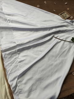 Vestido de noiva elegante branco evasê - G - Themargare