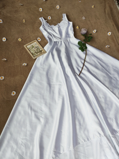 Vestido de noiva elegante branco evasê - G - loja online