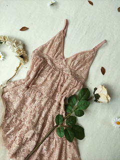 Blusinha babydoll de renda rose - PP - Themargare