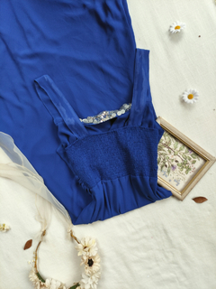 Vestido festa longo azul royal - P/M - Themargare