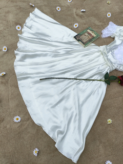 Vestido super midi branco Victorian - M - comprar online