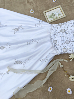Vestido noiva bordado, sem alças princesa - M na internet