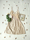 Camisola vintage bege bordada - P