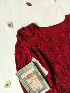 Blusa de tule e renda ruby - P - Themargare