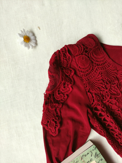 Blusa de tule e renda ruby - P - comprar online