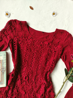 Blusa de tule e renda ruby - P na internet